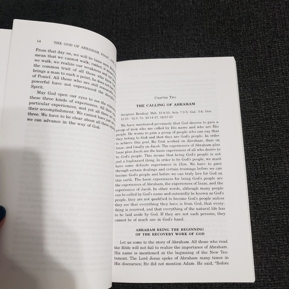 3/$15 the god of Abraham, Isaac and Jacob soft cover book by watchman Nee - Picture 5 of 7